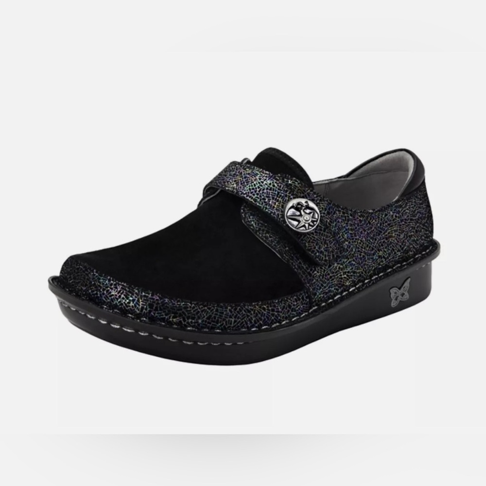 Algeria Brenna Moon Shadow Comfort Loafer Black Leather Upper US 10.5-11…